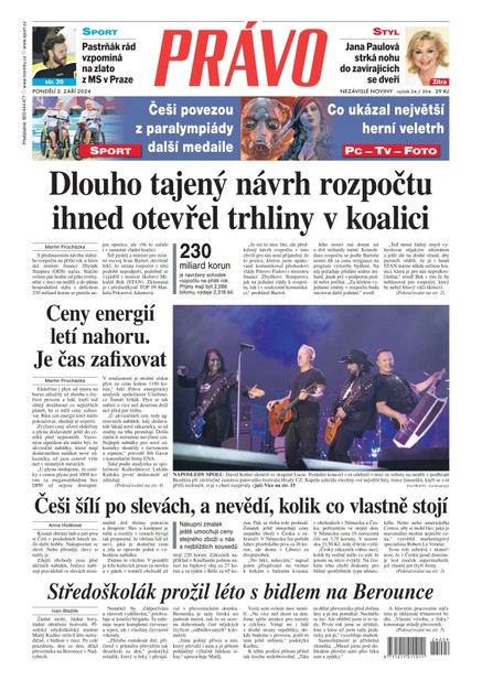 Deník Právo - 2.9.2024