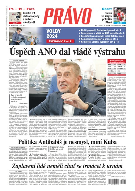 Deník Právo - 23.9.2024