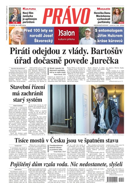 Deník Právo - 26.9.2024