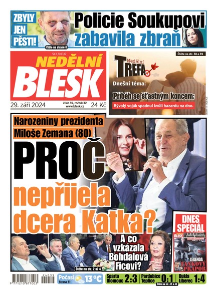 NEDĚLNÍ BLESK - 29.09.2024