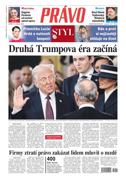 Deník Právo - 21.1.2025