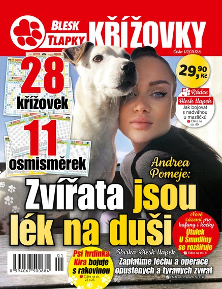 Blesk Tlapky Křížovky 1/2025