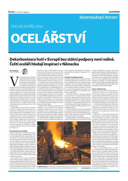 HN 097 - 22.5.2025 Ocelářství