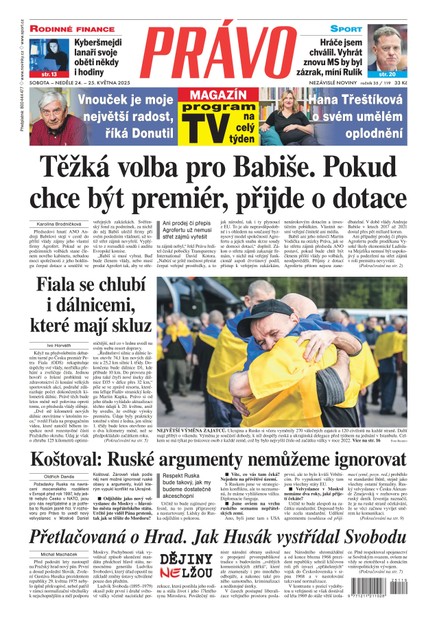 Deník Právo - 24.5.2025