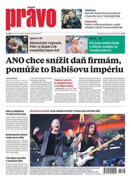 Deník Právo - 2.6.2025