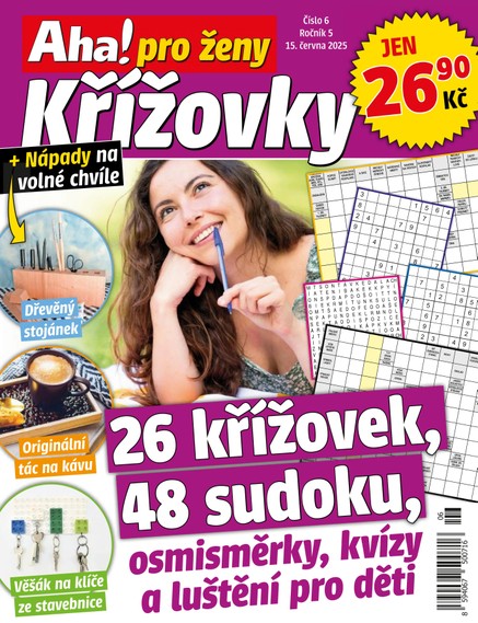 Aha! pro ženy křížovky 6/2025