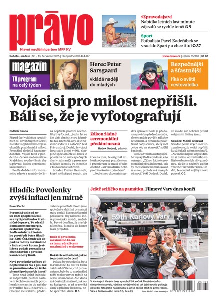 Deník Právo - 12.7.2025