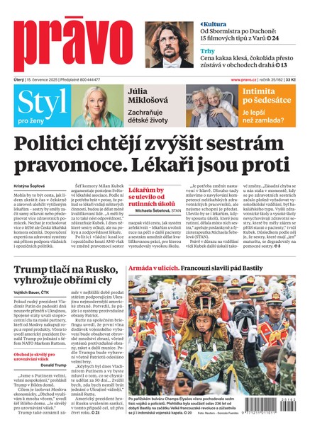 Deník Právo - 15.7.2025