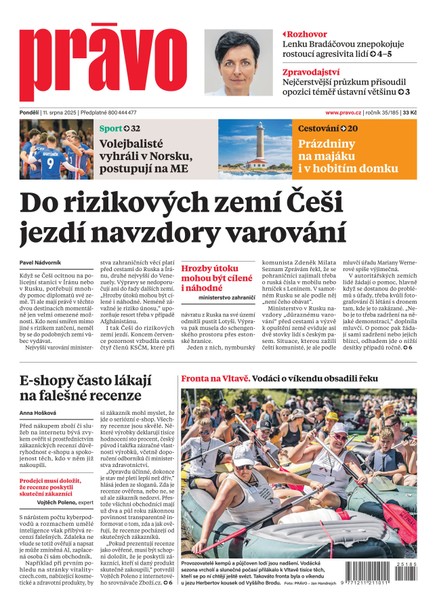 Deník Právo - 11.8.2025