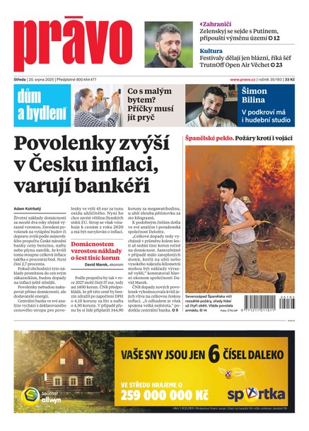 Deník Právo - 20.8.2025