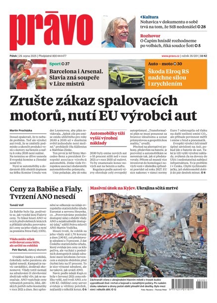 Deník Právo - 29.8.2025