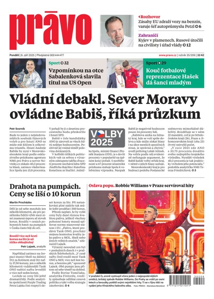 Deník Právo - 8.9.2025