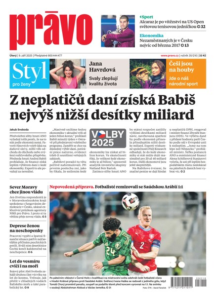 Deník Právo - 9.9.2025