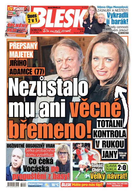 Blesk - 27.09.2025