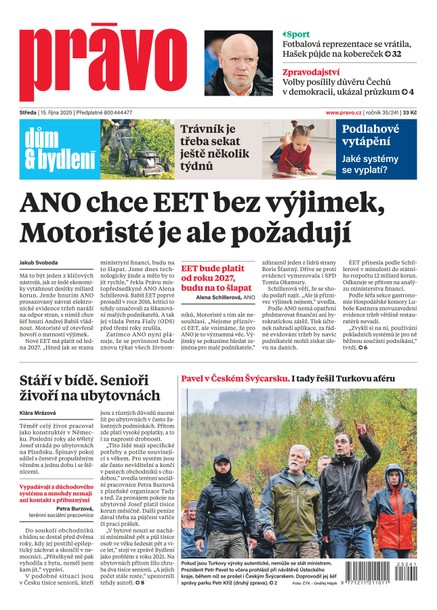 Deník Právo - 15.10.2025