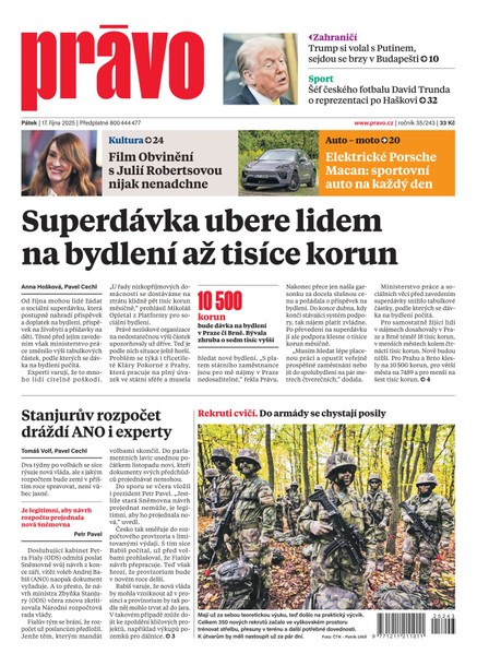 Deník Právo - 17.10.2025