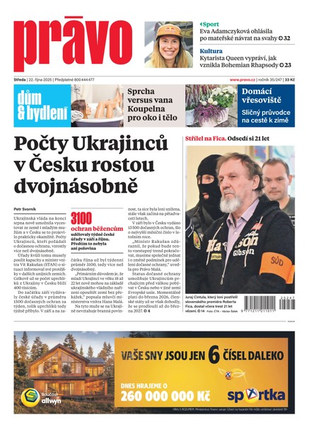 Deník Právo - 22.10.2025
