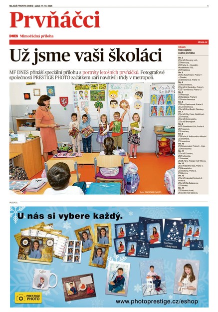 Prvňáčci Praha - 17.10.2025