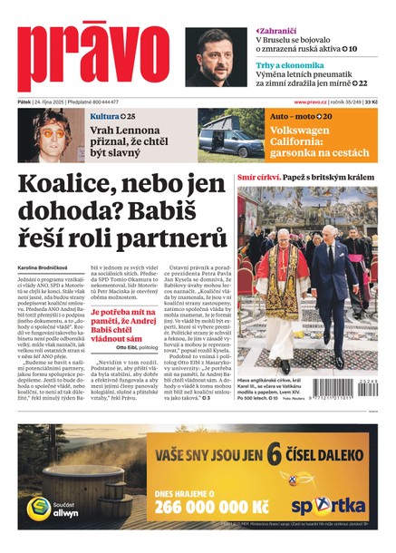Deník Právo - 24.10.2025