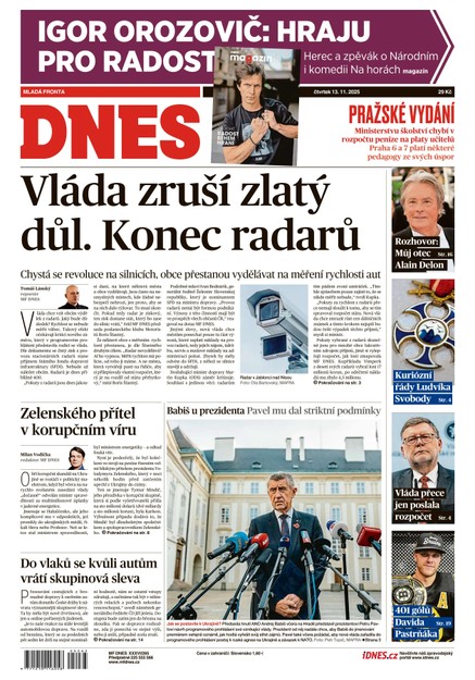 MF DNES - 13.11.2025