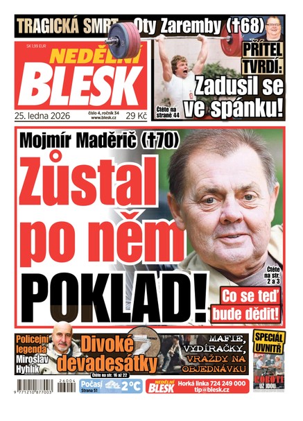 NEDĚLNÍ BLESK - 25.01.2026