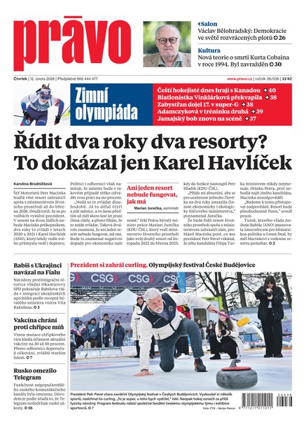 Deník Právo - 12.2.2026
