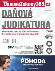 Daňová judikatura (III.)