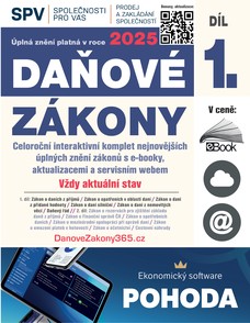 Daňové zákony 2025 XXL ProFi (Díl 1., právní stav 1. 1. 2025)