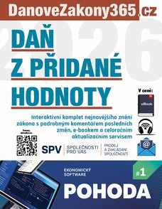 Zákon o dani z přidané hodnoty 2026 s komentářem změn