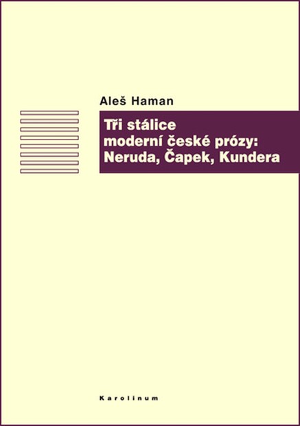 Tři stálice moderní české prózy: Neruda, Čapek, Kundera