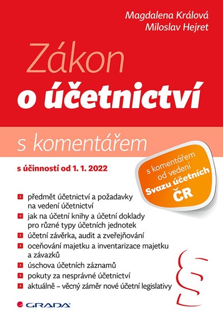 Zákon o účetnictví 2022 - s komentářem