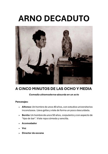 A cinco minutos de las ocho y media